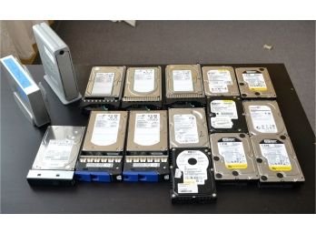 Mixed Lot Of Used Hard Drives - Seagate, Western Digital, 1TB, WD1600, WD1200