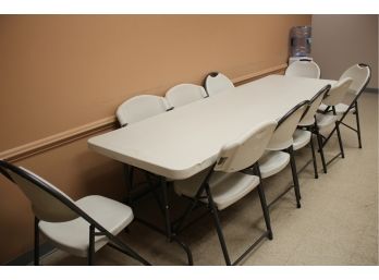 Large Indoor/Outdoor Plastic Table & Chairs