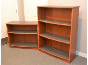 Two Wood Office Shelving Units