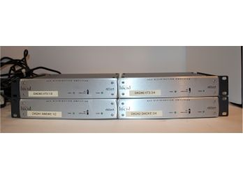Four Lucid AES Distribution Amplifier AESx4 Rack Mount
