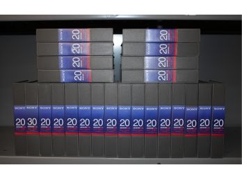 Twenty Four SONY 20 Betacam SP BCT-20MA Video Cassettes