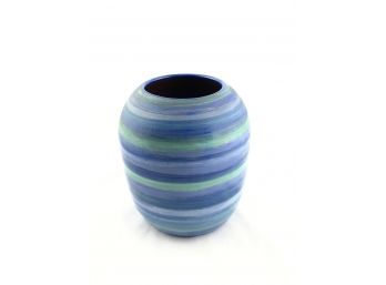 Gorgeous Colored Studio Ceramic Vase - Signed Dubin