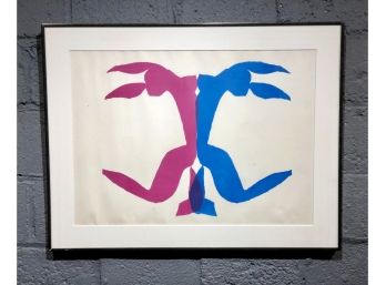 Original Abstract Matisse Style  Serigraph