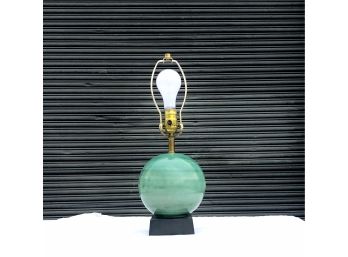 Globe Studio Pottery Table Lamp With AMAZING Color And Glaze