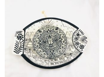 Hand Painted Mayan Fish Platter