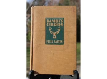 Vintage 1939 First Edition Bambi's Children By