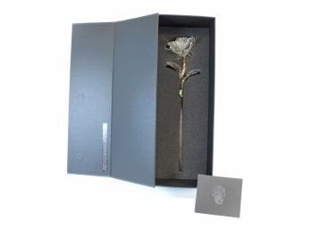Stunning Waterford Crystal Fleurology Rose Flower New In Original Box