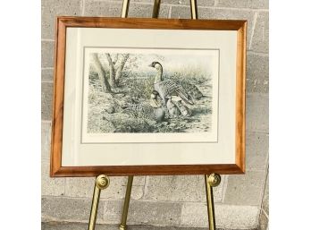 Daniel Van Zyle Signed And Numbered 29/50 Hand Tinted Lithograph With COA- Hawaii's Own Nene
