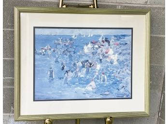 Maurice Brazil Prendergast Framed And Matted Print-'Marblehead'