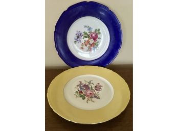 (2) 10' Czech. Porcelain Plates