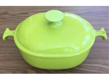 Le Creuset  Lime Green Oval Dutch Oven