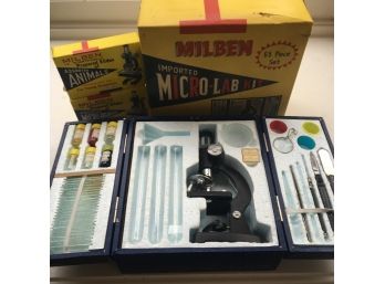 Vintage MILBEN Kids Microscope Kit