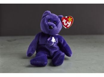 Beanie Baby Blue Bear - 'Princess' Special Edition For 'Diana, Princess Of Wales Memorial Fund', First Batch December 1997