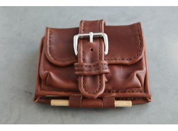 Thick Hand Stitched Rugged Leather Pouch Journal From Hippo Seattle (Retail $ 225)