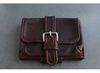 Thick Hand Stitched Rugged Leather Pouch Journal From Hippo Seattle (Retail $ 225)