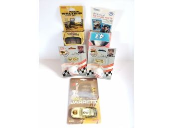 Vintage Nascar Collectible Race Cards Plus Dale Jarrett #88 Pull Chains & Toy Car Lot