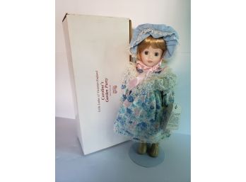 Princeton Porcelain Doll Collection Little Ladies Of Victorian England ' Caroline's Garden Party' Like New In Box