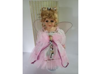 Limited Edition  Seymour Mann Porcelain Doll Collection Features 'Little Miss Butterfly' Like New In Box
