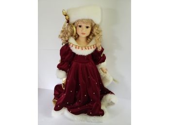 Collectors Edition Seymour Mann 'Irina' Working Musical Christmas Doll Like New In Box