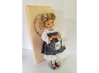 Edwin M. Knowles Porcelain Doll Collection 'Goldilocks' Like New In Box
