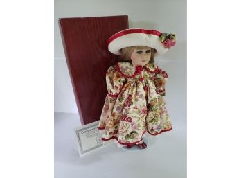 Limited Edition Dynasty Doll Collection Features Porcelain Doll 'Francine' Like New In Box