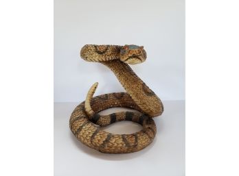 Life Size Rattle Snake Figurine