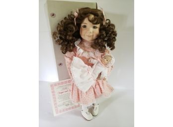 Edwin  M.  Knowles Limited  Edition Porcelain Doll Collection 'Sugar And Spice' Like New In Box