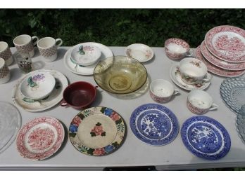 Vintage Lot Of China And Dishware Including Allerton's, Royal Ironstone, Homer Laughlin & More