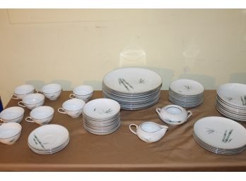 Vintage Collection Of Sango China Bamboo Pattern From Japan