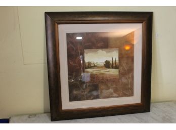 Nicely Framed Art Piece Measures 25' X 25' - Made In U.S.A.