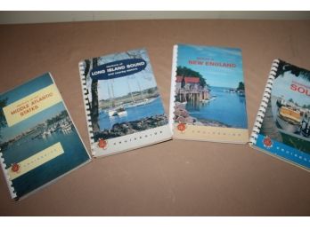 Group Of 4 1958-59 Gulf Oil Co. Cruiseguides Includes Harbors Of Mid Atlantic States, Long Island Sound, South & New England