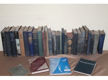 Lot Of 30 Vintage Collectible Navel, Marines, Navigation Books Etc.
