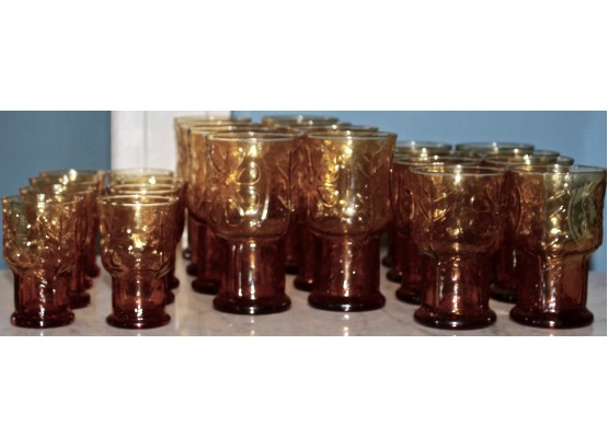 Libbey Country Garden Tumblers  (Valued $175+)