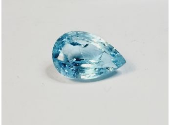 2 Carat.... 8x6mm Pear Cut Aqua Marine Loose Gemstone