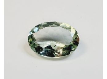 4 Carat ---12x8mm Oval Cut Prasiolite (Green Amethyst)  Loose Gemstone