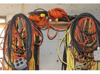 Large Grouping Of Heavy Duty Extension Cords