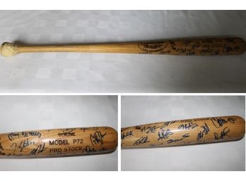 Autographed Louisville Slugger 125 Baseball Bat Model P72