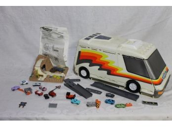Vintage 1991 Micro Machines Camper And Cars Lot