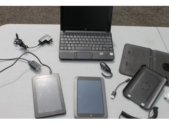 Grouping Of Electronics Including Amazon Fire, Reader, Laptop & More