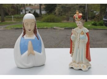 Pair Of Vintage Religious Statue's