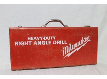 Milwaukee Heavy Duty Right Angle Drill In Case With Bonus Drill Bits