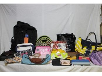 Large Collection Of Pocketbooks, Purses, Bags By Kate Spade, Michael Kors, Dooney & Bourke