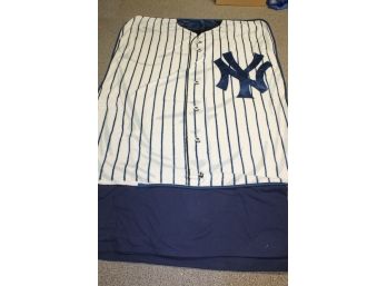 New York Yankees Throw Blanket And A Bonus Yankees Blue Blanket