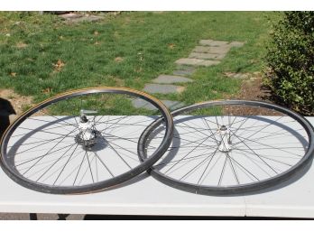 Pair Of Continental 4000 Grand Prix Germany Racing Bicycle Rims - Front And Back