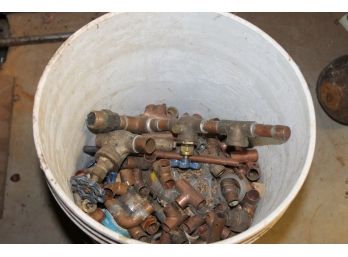 Bucket Full Of Copper Plumbing Fittings