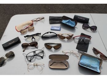 Vintage Collection Of Reading Glasses And Cases