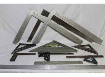 Set Of Rulers, Polysquare Etc. By Stanley, Empire, Pickett & More