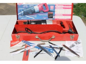 Milwaukee Heavy Duty High Performance Super Sawzall In Case With Blades