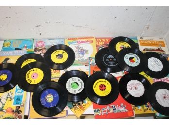 Lot Of 45 Rpm Children's Records