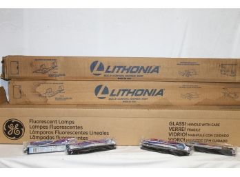 Lithonia Shop Lights With Bulbs And Extra Ballasts